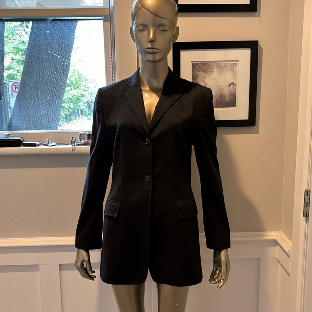 MONDI DARK GREY BLAZER DRESS LONG HACKET SZ 40 8/10